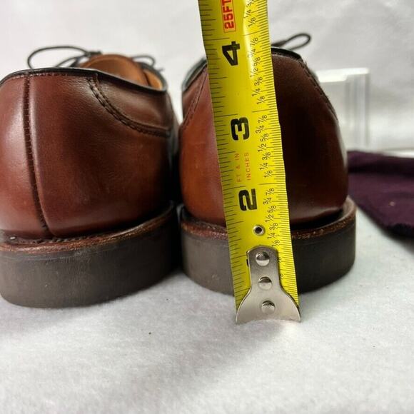 Allen Edmonds Shoes Men's Size 9 Brown Stockbridge Lace Up Oxfords Split Toe - Picture 4 of 11